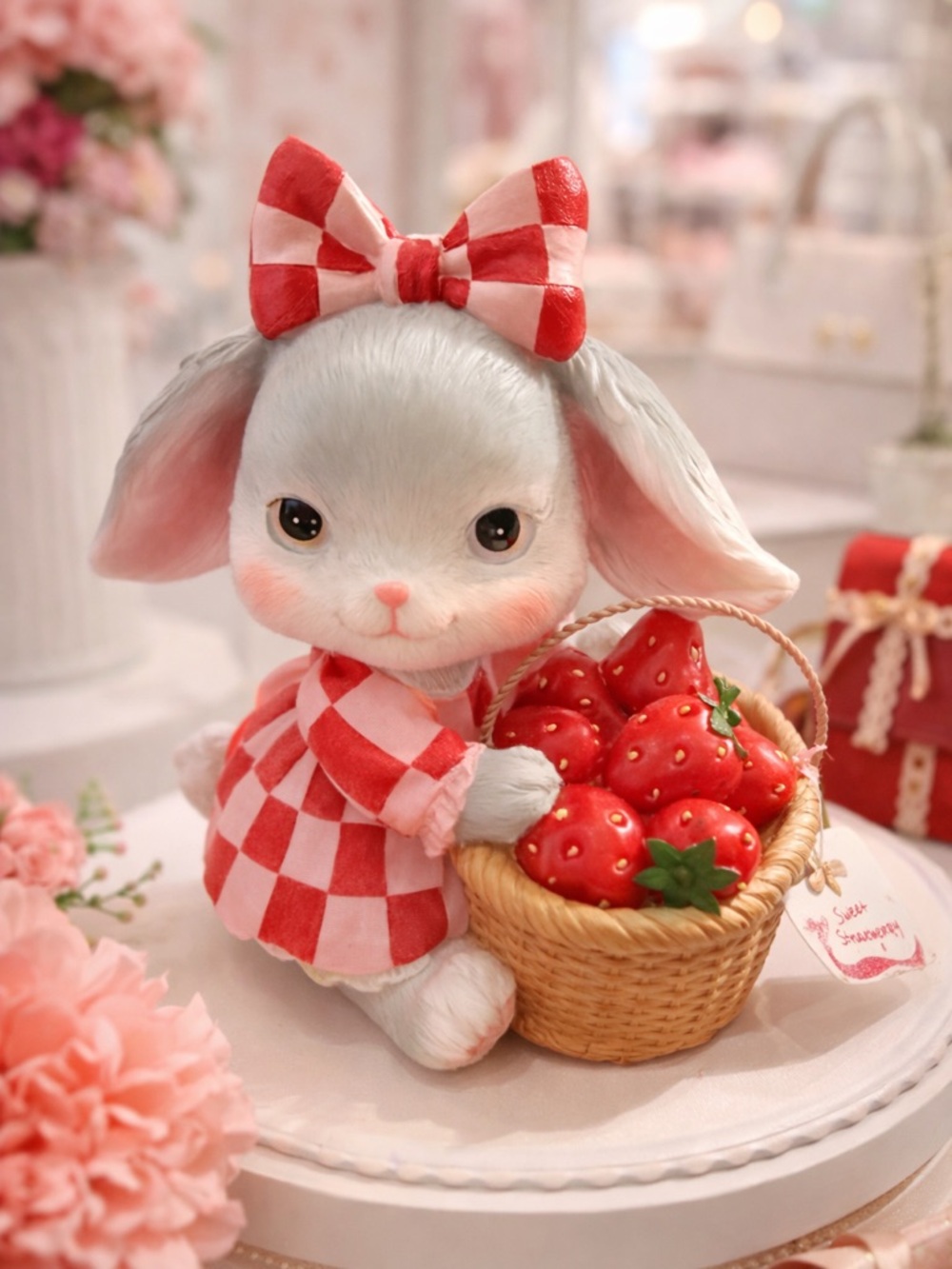 Cottontail Lane Bunny with Strawberries